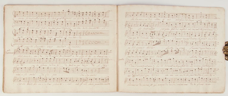 Item #39432 Manuscript of 25 French operatic and non-operatic pieces dating from ca. 1700-1760, including many unlocated works. Jean-Philippe RAMEAU.