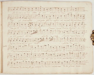 Manuscript of 25 French operatic and non-operatic pieces dating from ca. 1700-1760, including many unlocated works