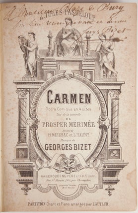 Item #39457 Carmen Opéra Comique en 4 actes Tiré de la nouvelle de Prosper Mérimée. Georges...