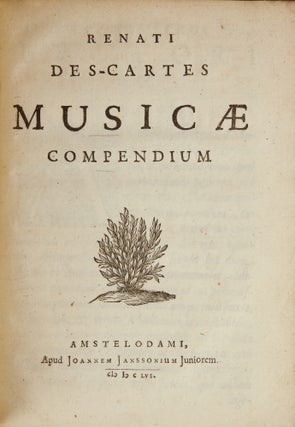 Item #39469 Musicae Compendium. Rene DESCARTES