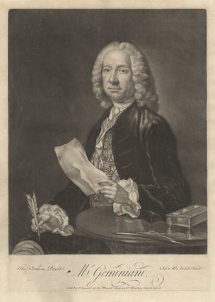 Item #39477 Fine mezzotint portrait engraving by James McArdell after the painting by Thomas...