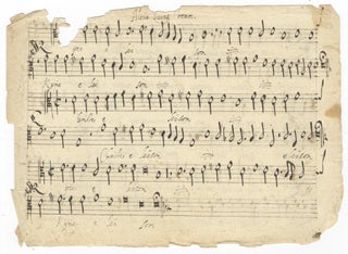 Item #39522 Manuscript musical settings for 5 voices. Altus part only. Italian, first half of....