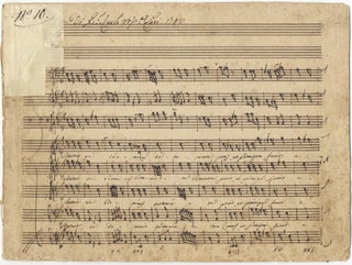 Item #39573 Autograph musical manuscript full score, signed and dated 1740 from the composer's...