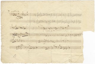 Item #39683 Autograph musical manuscript containing unidentified sketches. Jacques OFFENBACH