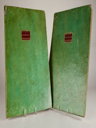 Second Livre de Sonates A Deux Violons Sans Basse. Compos&eacute;es Par. M. Leclair L'Ain&eacute; Grav&eacute;es par Mme. son Epouse. D&eacute;di&eacute;es, a Monsieur Baron Conseiller du Roy Notaire. Oeuvre XII, Le Prix 7.tt 4.f On peu jouer ces Sonates &agrave; deux Violes. [Set of parts]