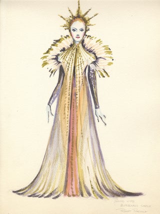 Bluebeard's Castle, an opera. 6 fine original costume designs in watercolor by noted American artist Robert Perdziola (born 1961), each titled and signed the artist in pencil, with all but 1 dated October 1981