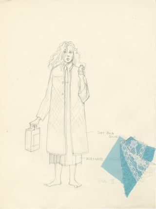 Absurd Person Singular. Play in 3 acts. 17 original preparatory costume design sketches in pencil by noted American artist Robert Perdziola (born 1961), Unsigned and undated, but ca. 1990
