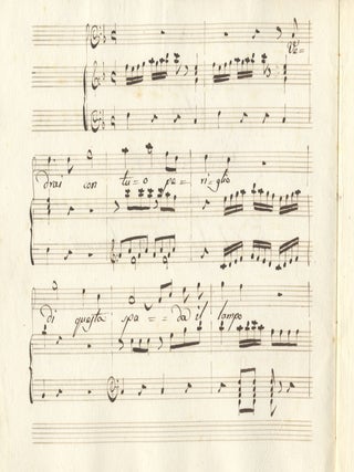 Aria Vedrai con tuo periglio. [Copyist manuscript for voice and piano]