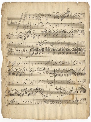 Item #40868 Sonata per Violino e Basso. [?Autograph musical manuscript]. Giovanni fl. 1810 RAIMONDI