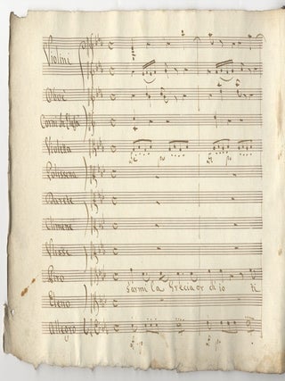 Item #40902 Sestetto S'armi la Grecia or ch'io. Copyist manuscript full score]....