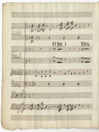 Item #40916 Fidati al braccio mio Aria Buffa. [Copyist musical manuscript full score]....