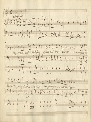 Item #40918 Collection of copyist musical manuscripts of aria arrangements for voice and harp,...