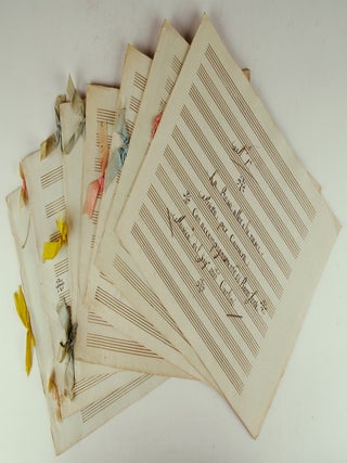 Item #40919 Collection of early 19th century Italian songs and piano music, unlocated and thus in...