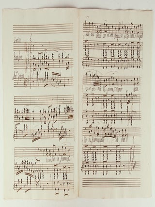 Collection of early 19th century Italian songs and piano music, unlocated and thus in all likelihood unpublished. [Copyist musical manuscripts]