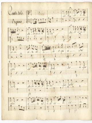 Salve Regina del Sig. Valentino Fioravanti Maes[t]ro Della Basilica Vaticana ... 50. [Copyist musical manuscript]