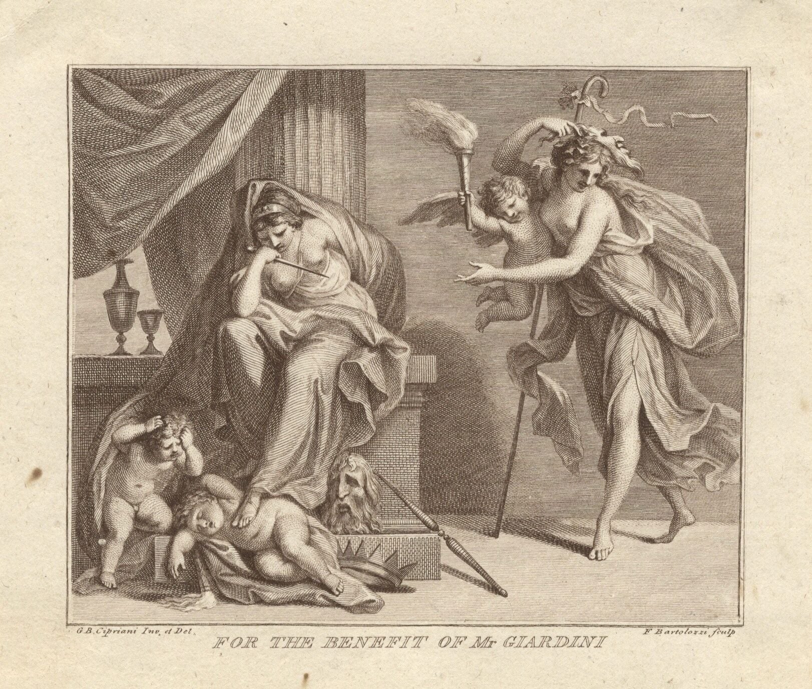 Concert Ticket For The Benefit Of Mr Giardini Engraved By Francesco 