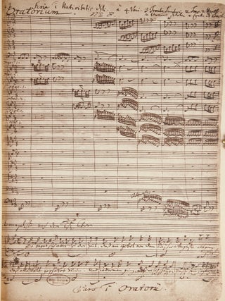 Item #41361 Christmas Oratorium BWV 248. Facsimile reproduction of the autograph with a...