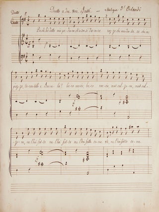 Item #41573 Operatic excerpts from the works of Berton, Catrufo, Curcio, Gluck Nicolini, and...