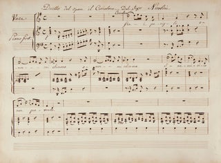 Operatic excerpts from the works of Berton, Catrufo, Curcio, Gluck Nicolini, and Orlandini in piano-voca score