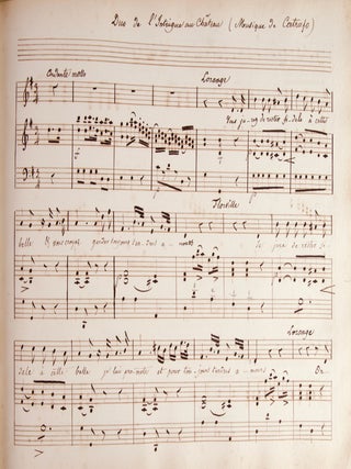 Operatic excerpts from the works of Berton, Catrufo, Curcio, Gluck Nicolini, and Orlandini in piano-voca score
