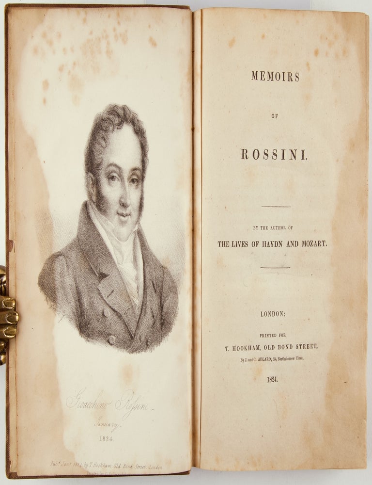 Item #41657 Memoirs of Rossini. By the author of the Lives of Haydn and Mozart. STENDHAL, Marie-Henri Beyle.